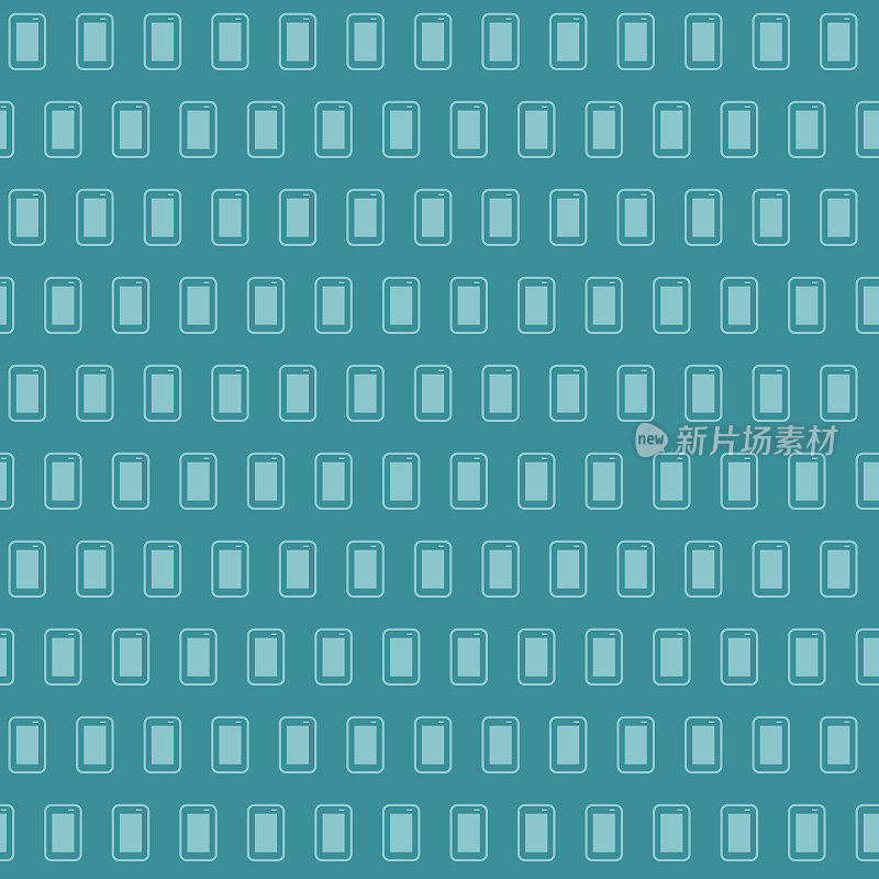 Vector of Mobile Bluish Seamless Pattern Background